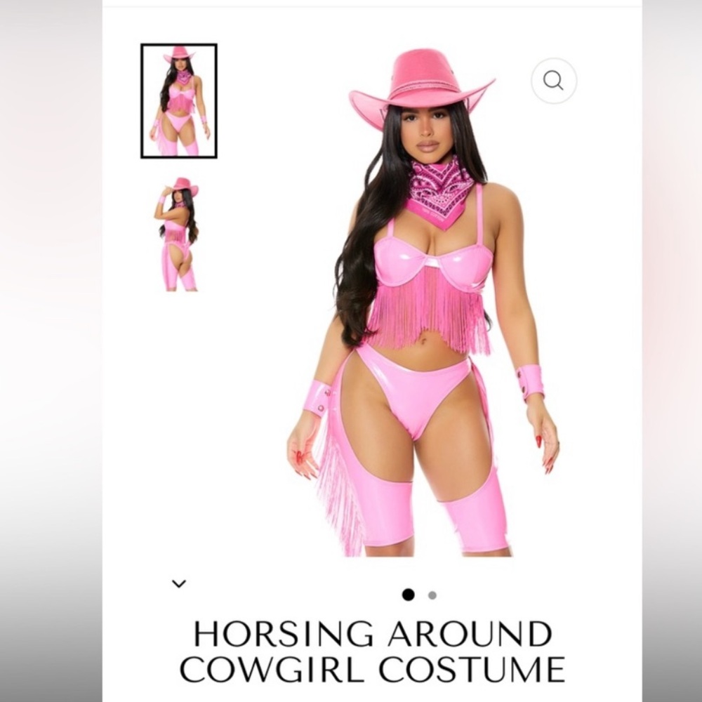 Sexy pink cowgirl Halloween costume